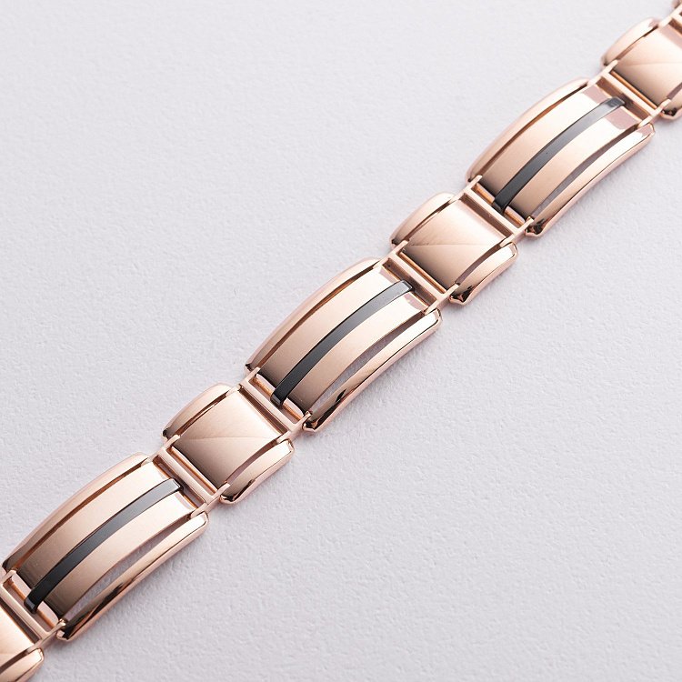 Чоловічий золотий браслет (онікс) б05574 від ювелірного магазину Онікс - 2