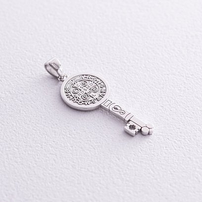 Золотая подвеска - ключ "Святой Бенедикт" п03280 №3