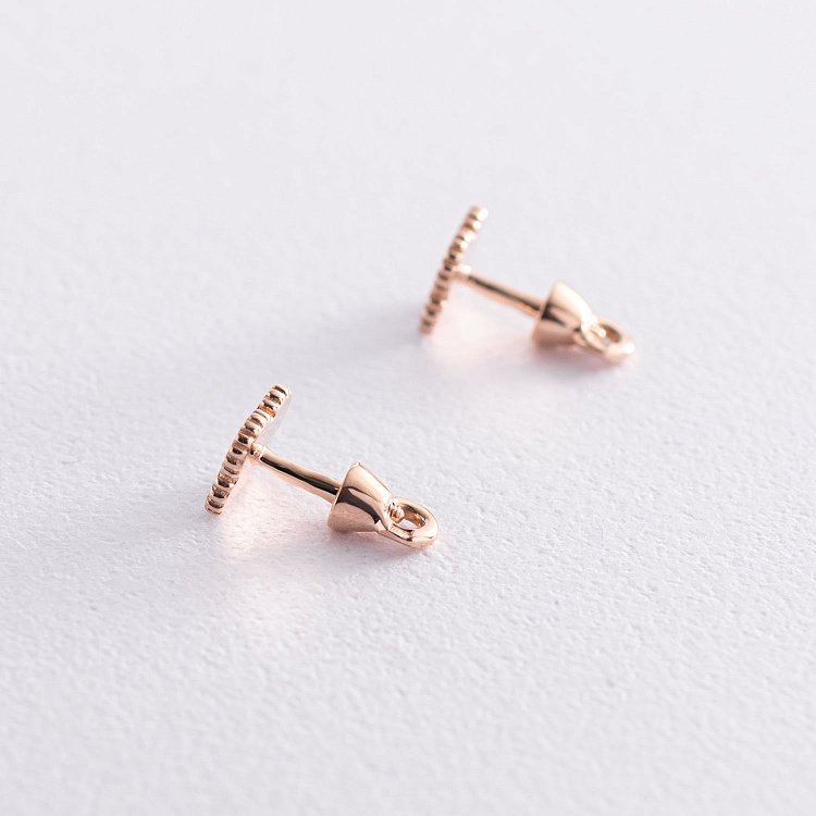 Золоті сережки - пусети "Конюшина" (емаль) 500047Еб від ювелірного магазину Онікс - 3