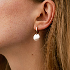 Сережки "Монетки" у червоному золоті с06750 от ювелирного магазина Оникс - 2