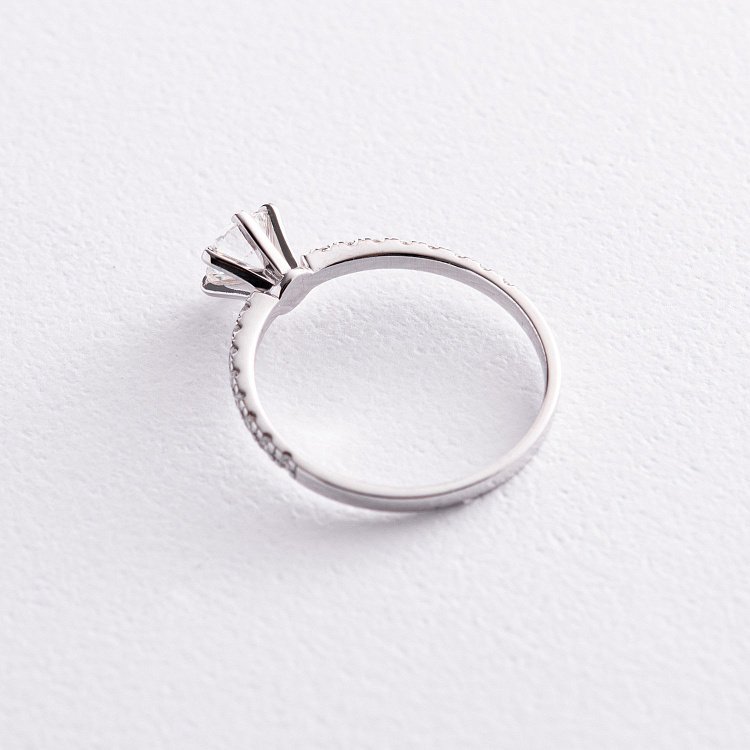 Помолвочное золотое кольцо с бриллиантами 220311121 от ювелирного магазина Оникс - 3