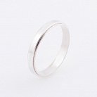 Обручальное серебряное кольцо 11059 от ювелирного магазина Оникс