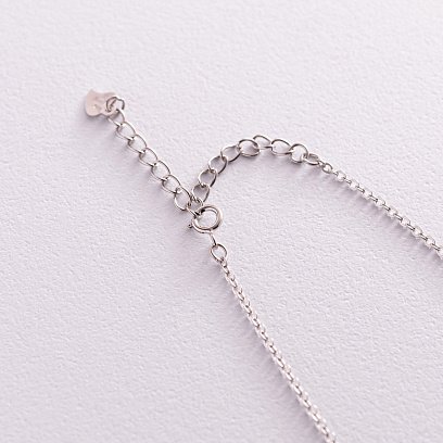 Серебряное колье с фианитами 18653 №5