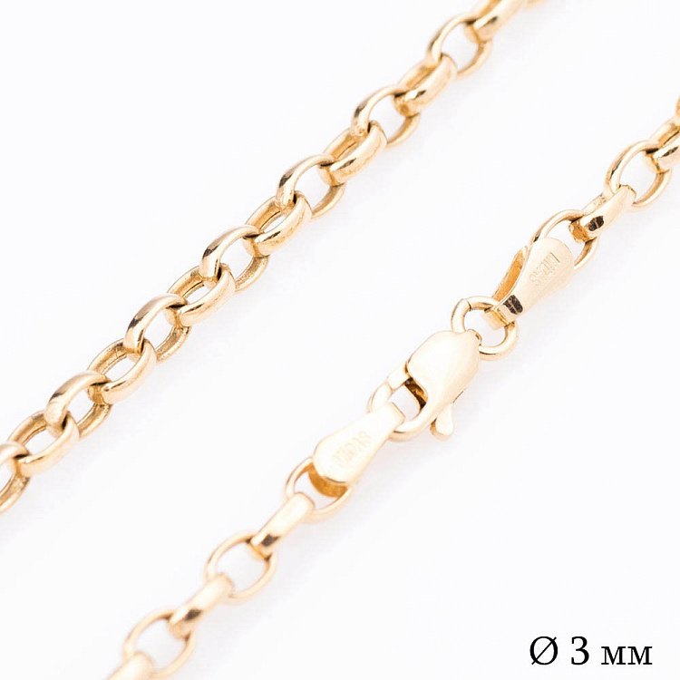 Ланцюжок з золота плетіння Якірне (3 мм) ц00038-3 від ювелірного магазину Онікс