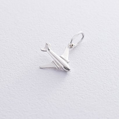 Срібна підвіска "Літак" 132982