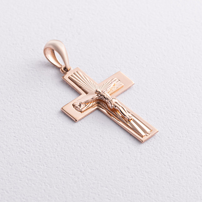 Золотой крестик "Распятие" п04099