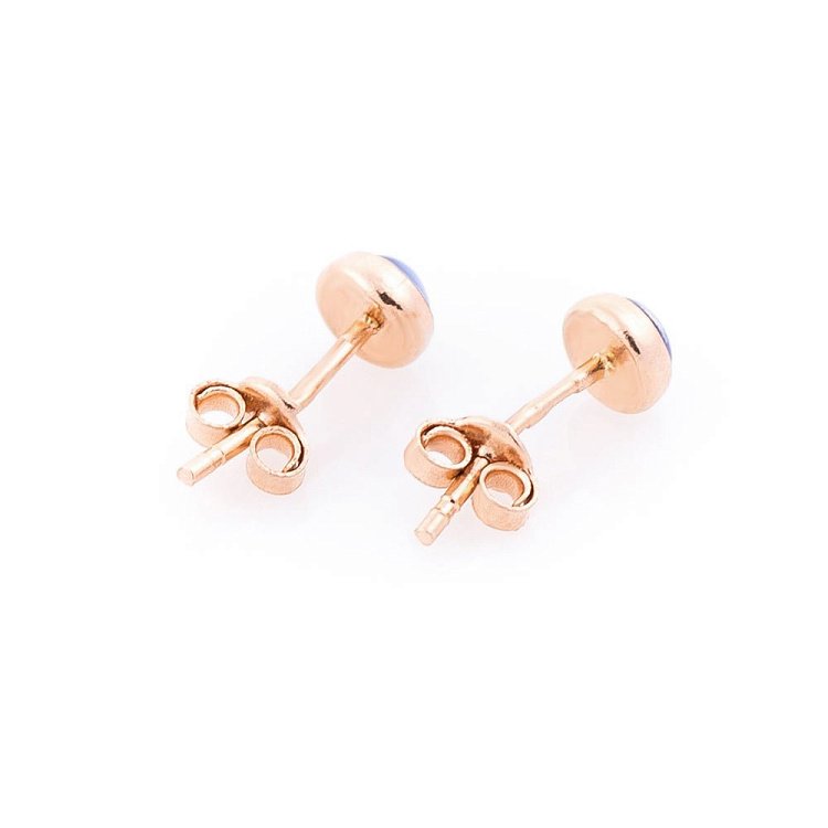 Золотые серьги-пусеты с эмалью с00913ж от ювелирного магазина Оникс - 1