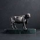 Серебряная фигура "Бык" ручной работы 23108 от ювелирного магазина Оникс