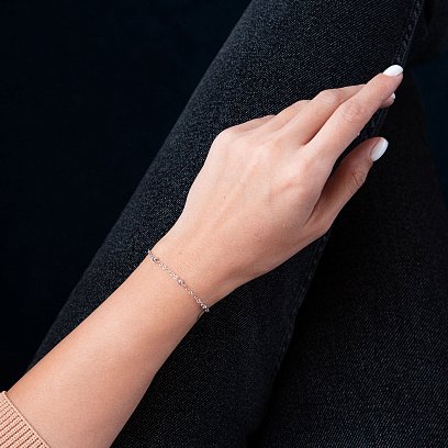 Золотий браслет "Шарики" б04931 №2