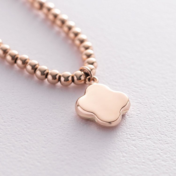 Золоте кольє "Конюшина" кол01369 від ювелірного магазину Онікс - 2