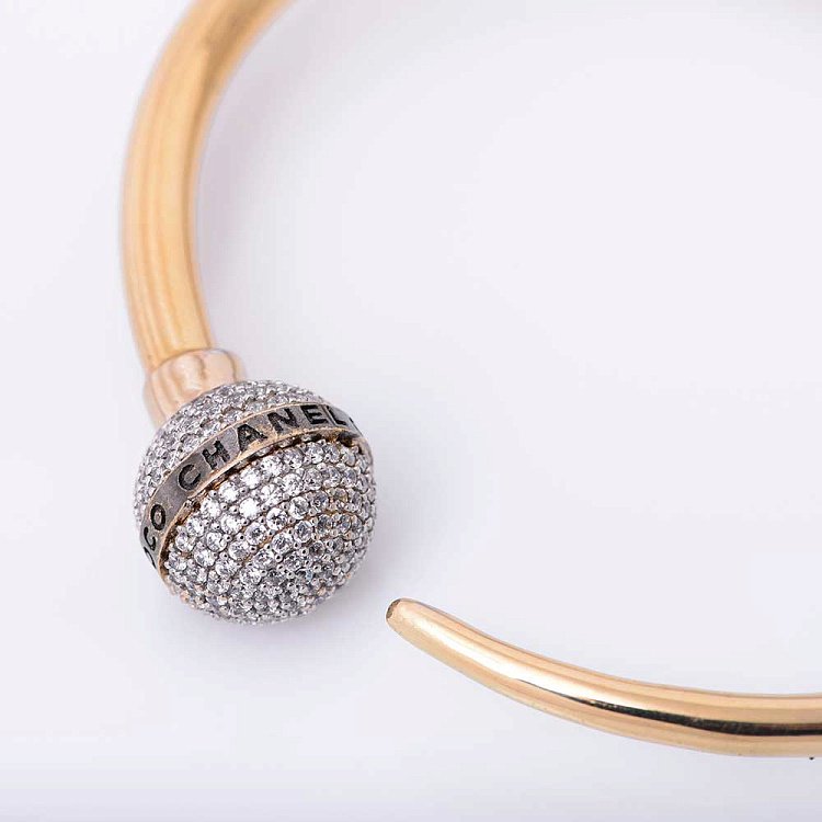 Золотий браслет (фіаніти) б02326 від ювелірного магазину Онікс - 2