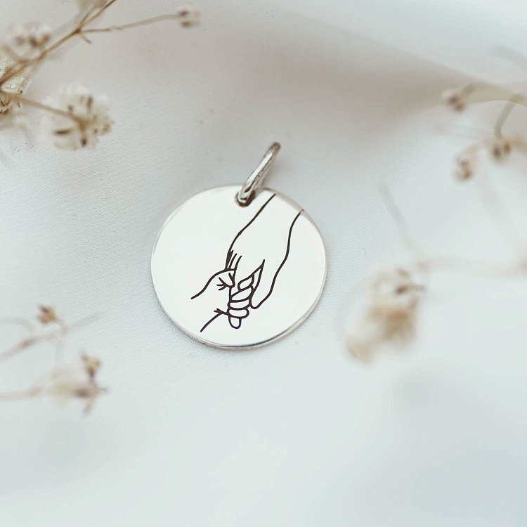 Срібний кулон "Батьківська підтримка" 132724мл від ювелірного магазину Онікс