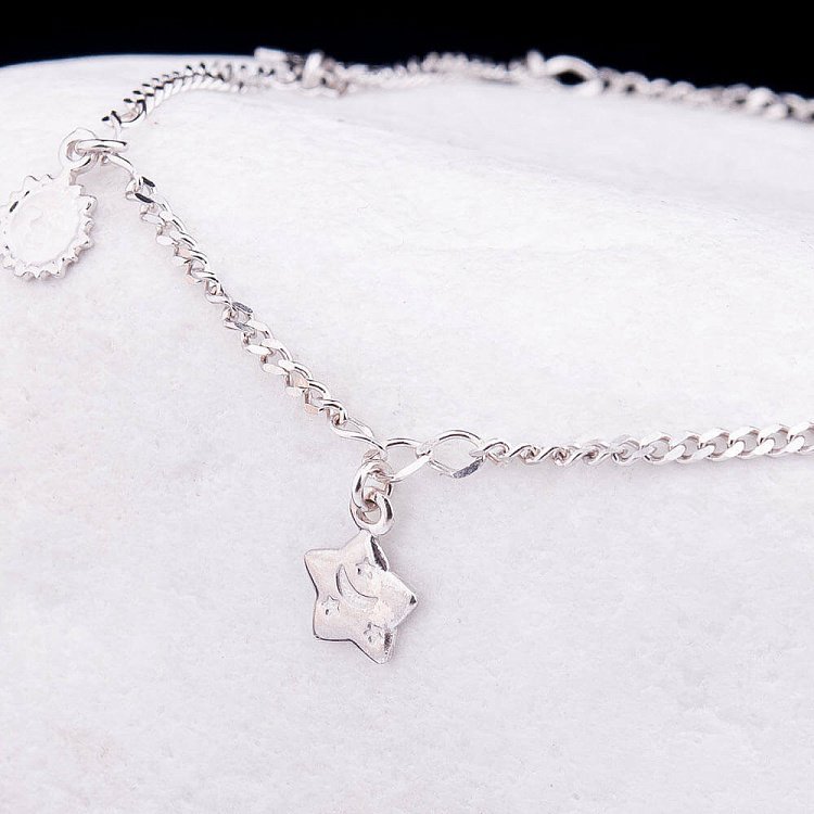 Срібний браслет на ногу 14711 від ювелірного магазину Онікс - 1