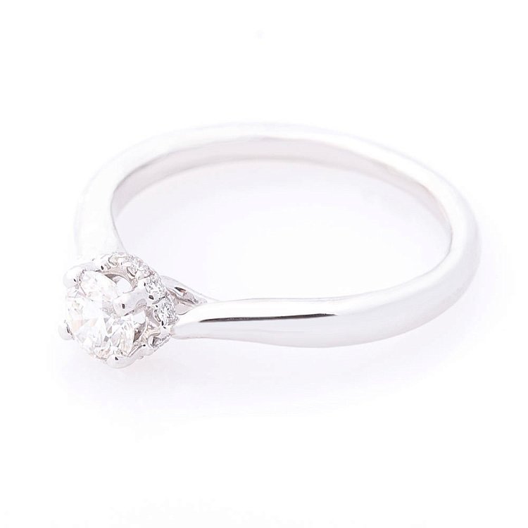 Золота заручальна каблучка (діамант) кб0204lg від ювелірного магазину Онікс - 1