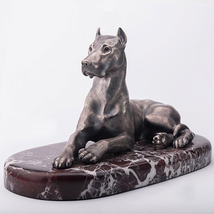 Серебряная фигура ручной работы "Друг человека" сер00030 от ювелирного магазина Оникс - 6