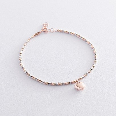 Золотой браслет "Сердечко" б03951