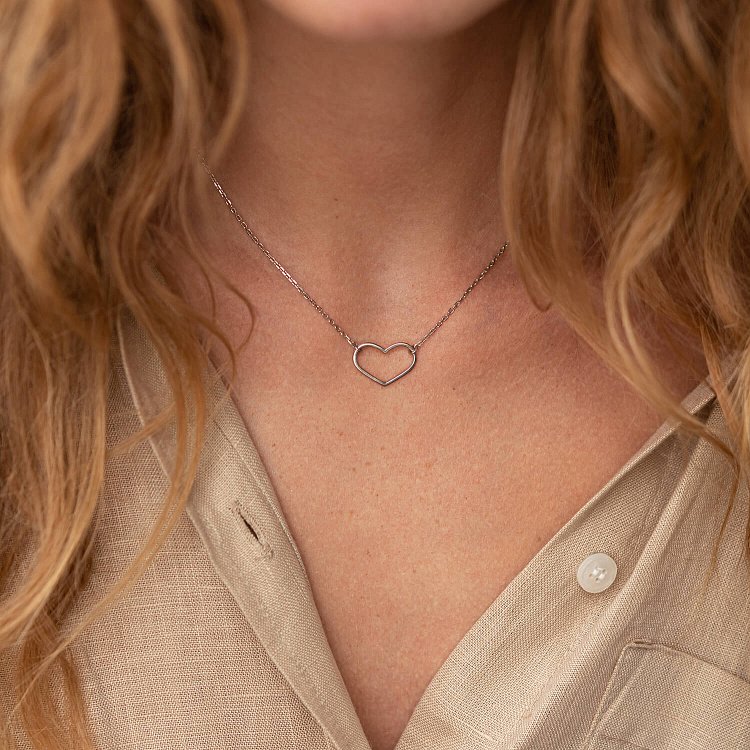 Срібне кольє "Сердечко" 181220 від ювелірного магазину Онікс - 6