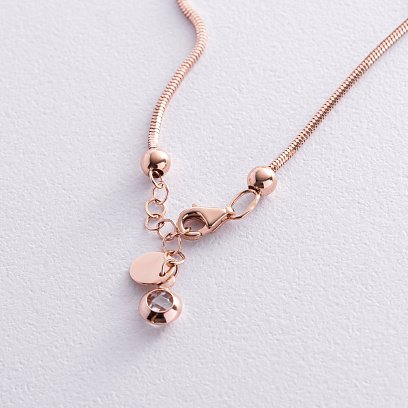 Браслет "Кульки" у червоному золоті б04983 №5