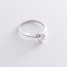 Помолвочное кольцо в белом золоте (бриллиант) кб06315 от ювелирного магазина Оникс - 2