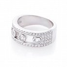 Серебряное кольцо с фианитами 111950 от ювелирного магазина Оникс - 1