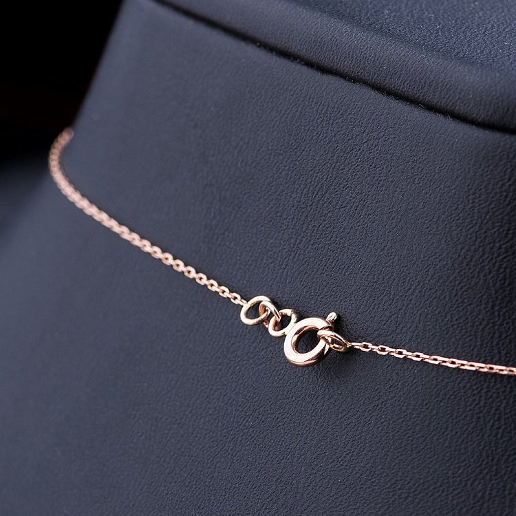 Золотое колье "Дети с воздушным шаром " с цветными фианитами кол01030 от ювелирного магазина Оникс - 2