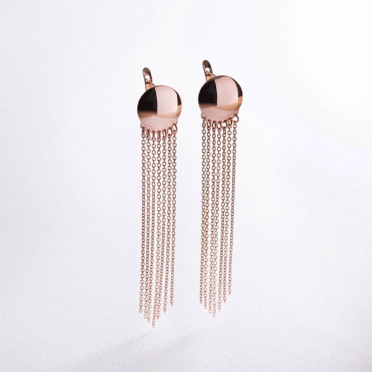 Золоті сережки "Вишуканість" 480075 від ювелірного магазину Онікс