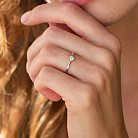 Помолвочное золотое кольцо с бриллиантом 227781121 от ювелирного магазина Оникс - 3