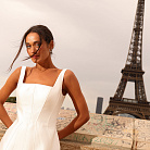 Сережки - пусети "Evelyn" у білому золоті (фіаніти) с08669 от ювелирного магазина Оникс - 15