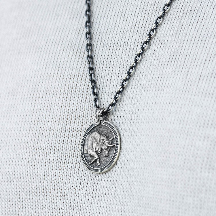 Серебряный кулон "Знак зодиака Телец" 133200телець от ювелирного магазина Оникс - 1