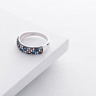 Серебряное кольцо "Океан" (фианит) 112147 от ювелирного магазина Оникс