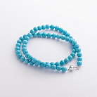 Бусы из бирюзы (золотая застежка) бус027б от ювелирного магазина Оникс