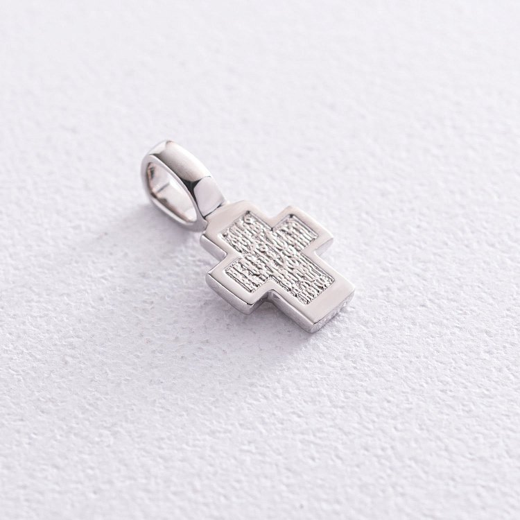 Дитячий хрестик в білому золоті  п03210d від ювелірного магазину Онікс - 2