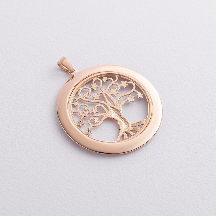 Золотий кулон "Древо життя" п03992 - 1 Золотий кулон "Древо життя" п03992 від ювелірного магазину Онікс - 1