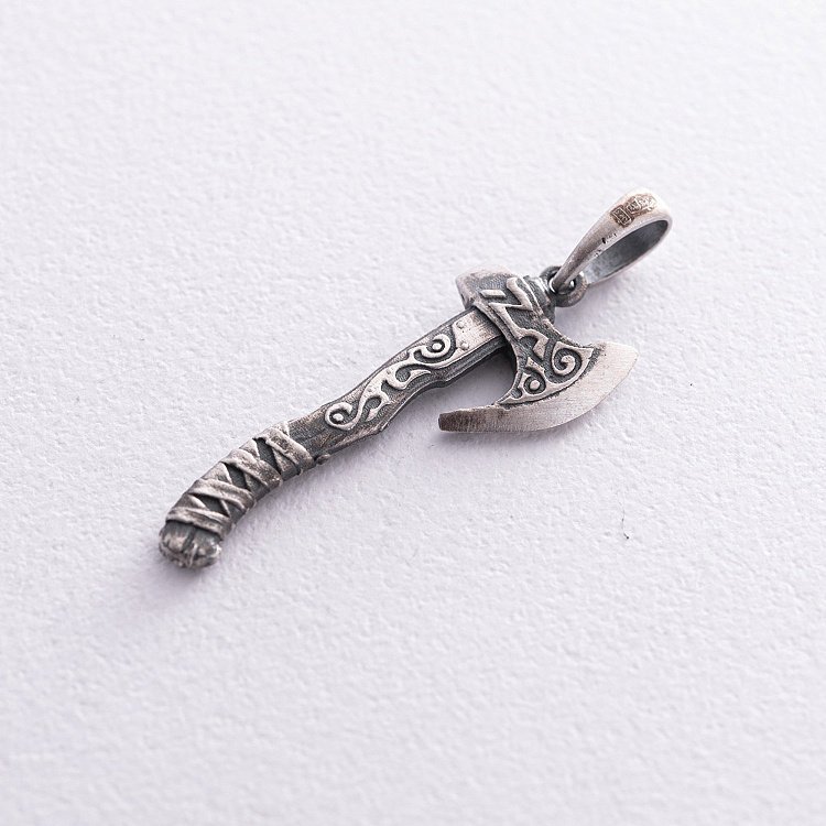 Серебряный кулон "Топор викинга" 7040 от ювелирного магазина Оникс - 4