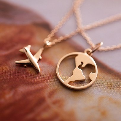 Кольє в червоному золоті "Навколосвітня подорож" кол01682 №6