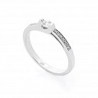 Золотое помолвочное кольцо (бриллианты) S00145R от ювелирного магазина Оникс