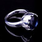 Срібний перстень з фіанітами 111585 от ювелирного магазина Оникс - 7