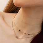 Кольє - чокер "Ashley" (червоне золото) з кульками кол02650 от ювелирного магазина Оникс - 6