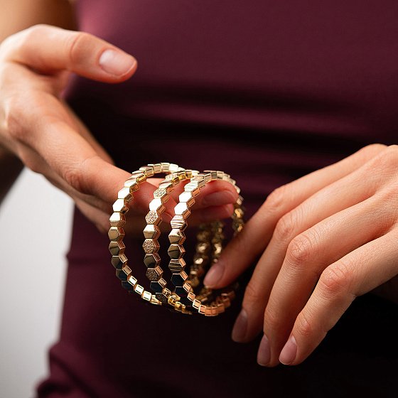 Браслет "Brianna" у жовтому золоті б05789 №2