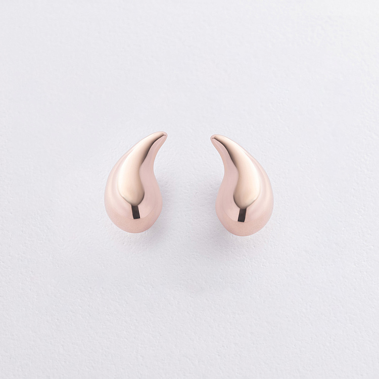 Золотые серьги - пусеты "Melanie" с09448 от ювелирного магазина Оникс