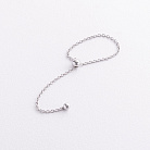 Срібна каблучка "Кулька на ланцюжку" 901-01625 от ювелирного магазина Оникс - 1