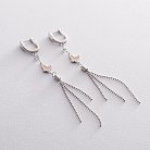 Срібні сережки з метеликами 122614 от ювелирного магазина Оникс
