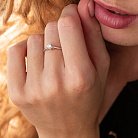 Помолвочное золотое кольцо с бриллиантами кб0410 от ювелирного магазина Оникс - 3