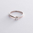 Золотое помолвочное кольцо с бриллиантом кб0266lg от ювелирного магазина Оникс - 2