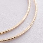 Серьги - кольца в желтом золоте (5.4 см) с08601 от ювелирного магазина Оникс - 3