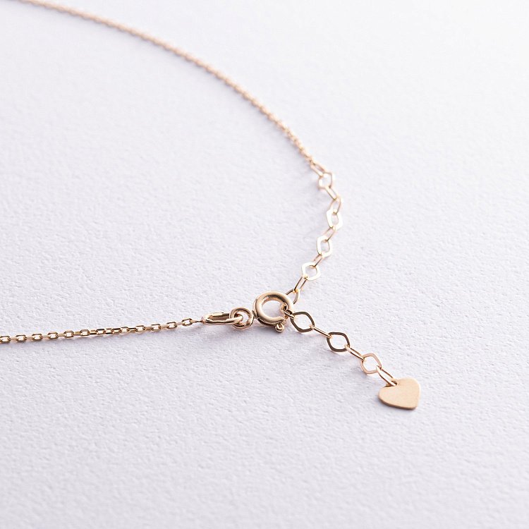 Кольє "Монетка" у жовтому золоті (можливе гравіювання) кол02281 від ювелірного магазину Онікс - 8