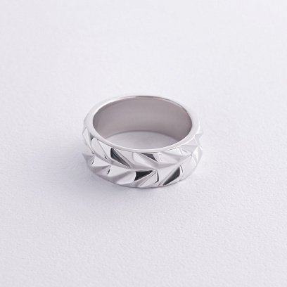 Серебряное кольцо "Колосок" 7180род №3