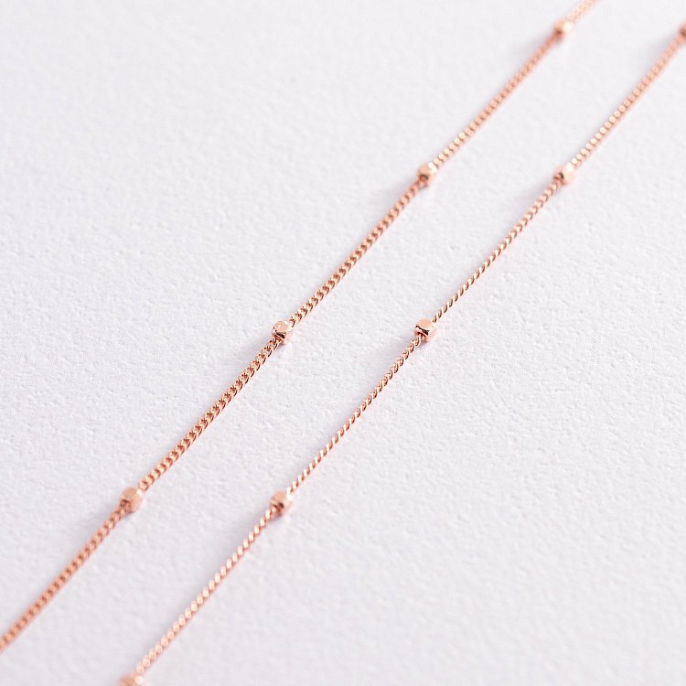 Колье - цепочка "Утонченность" в красном золоте ц00457 от ювелирного магазина Оникс - 4