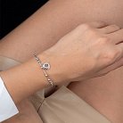 Срібний браслет "Love" (фіаніти) 141459 от ювелирного магазина Оникс - 1