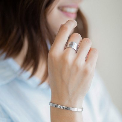 Серебряное кольцо "Самолет" 112228 №8